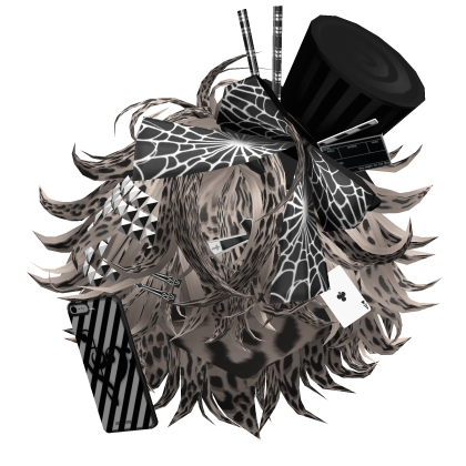 Messy Emo Magician Boy Hair (Ash Leopard) Roblox item