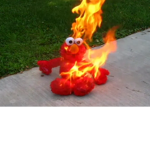 Elmo is in my basment :D
