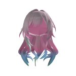 Pink-Purple Gradient Long Hair of Cyrene