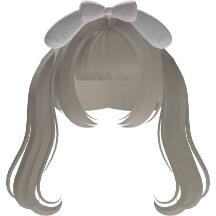 cute blonde doll bunny bow pigtails Roblox item