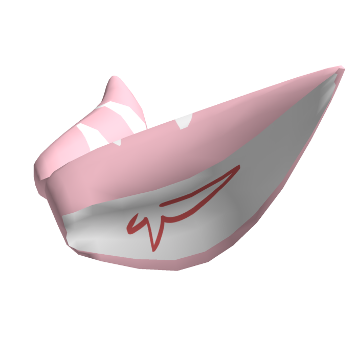 kawaii pink shark ear