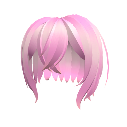 Roblox Item Pink Short Anime Hair