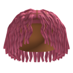 Pink Retwisted Curly Dreads