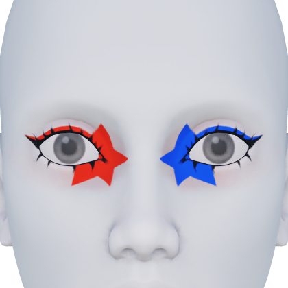 Red And Blue Star Eyeshadow thumbnail