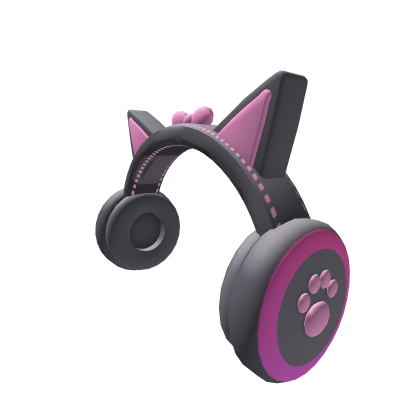 Kitty Paw Glow Headphones - Midnight Pink