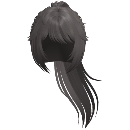 cute anime ayano yandere ponytail in ash brown