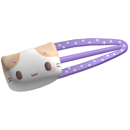 masyumaro kawaii neko hairclip purple