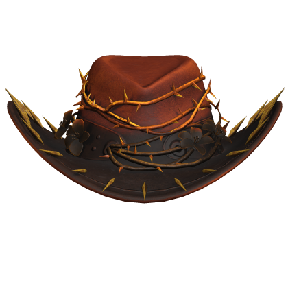 Gothic Y2k Thorn Spike Cowboy Hat Red