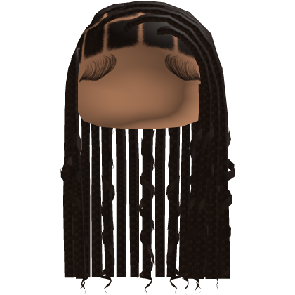 Side Part Box Short Braids Scalp Hair in Brown Roblox item
