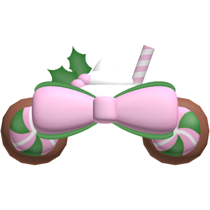 peppermint bear ears in pink green