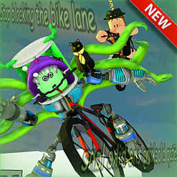 stop blocking the bike lane [demo] icon
