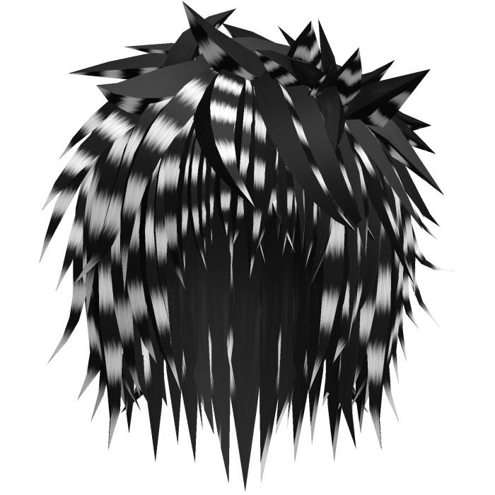 black leopard emo spiky messy vampire anime hair