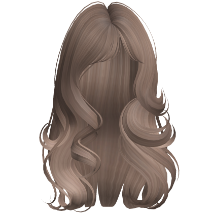 long silky messy emo girl hair in igari milktea Roblox item