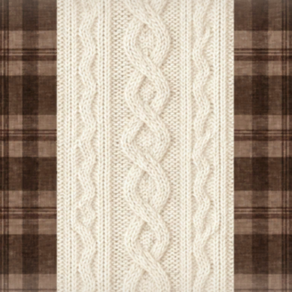 Knit and Plaid Lace Pattern Background