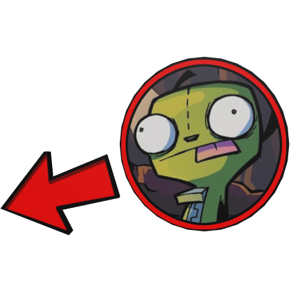 GIR Pointing Meme Circle Invader Zim