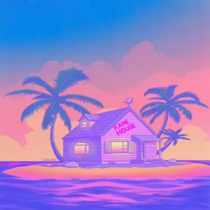island house sunset Roblox decal