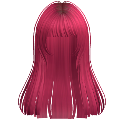 Long Straight Pretty Hime Cut Hair Hot Pink Roblox item