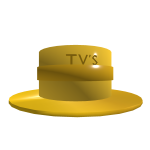 Golden Tv Hat