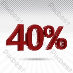 40%