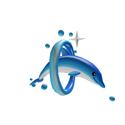 Y2K Frutiger Aero Ocean Hoop Dolphin Roblox item