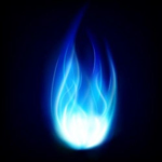 It’s blue fire