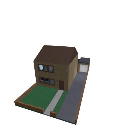 UK Brick House With Garage (Semi-Detached Right)