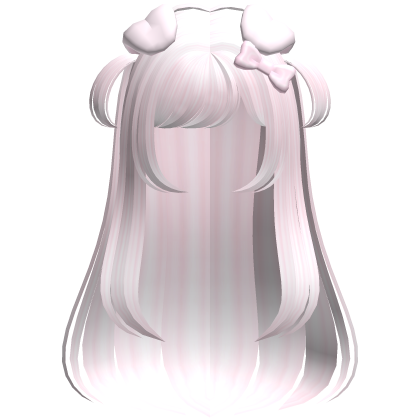 ♪ 〜Simple Baby Pink Long Anime Puppy Girl Hair Roblox item