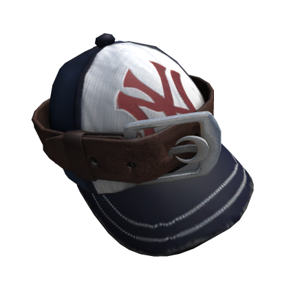 Y2k Streetwear Basic Blue & White Belted Cap