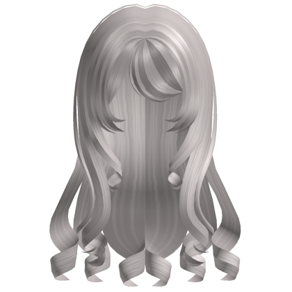 gray long girl hair