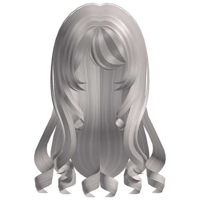 gray long girl hair