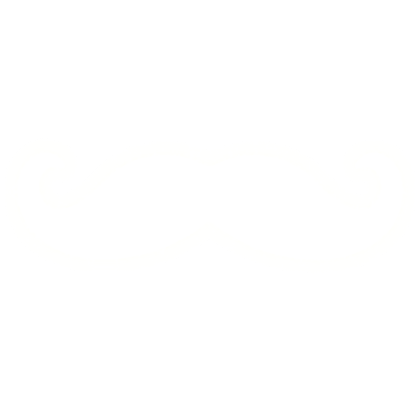 White mustache glowing emissive glow 