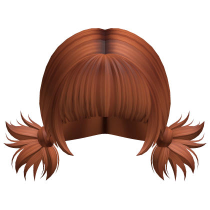 -',ৎ Kawaii Bang Spikey Pigtails in Ginger