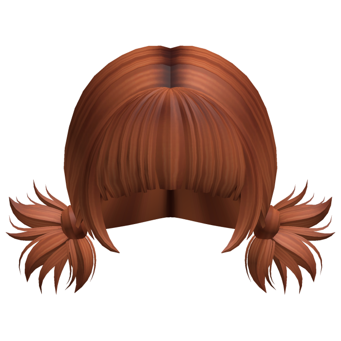 -',ৎ Kawaii Bang Spikey Pigtails in Ginger