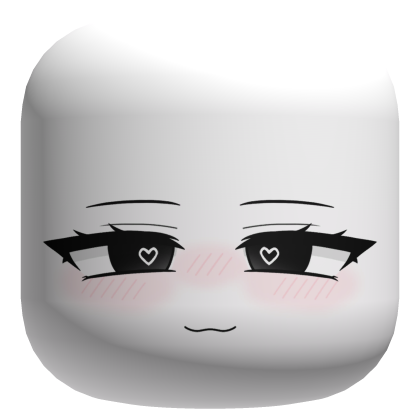 Sweet Heart Eyes Face - White