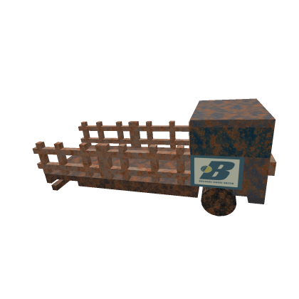 Broken blu truck