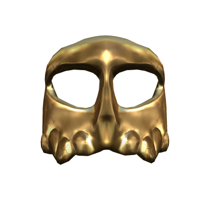 Broken Golden Skull Mask