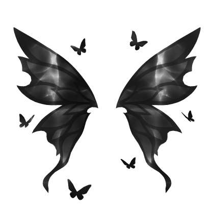 🍀Fairy Wings w Butterfly(Black)