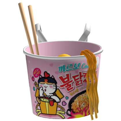 Matching Korean Buldak Pink Ramen Backpack 3 0 Roblox catalog item