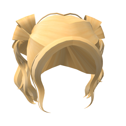 Pretty Blonde Double Tail Hair thumbnail