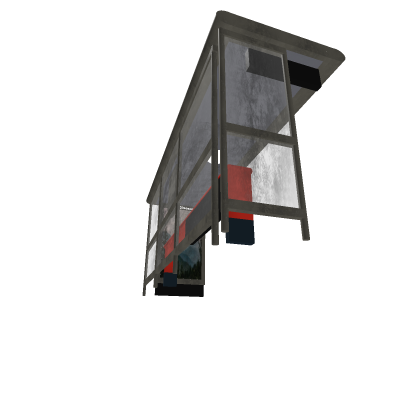 Realistic London Bus Stop Shelter