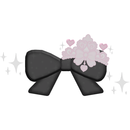 ♡ cute black princess hair clip Roblox item