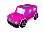 The pink jeep's