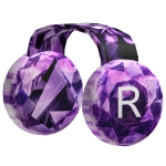 (CODE: P350) Azure Sparkle Clockwork Headphones