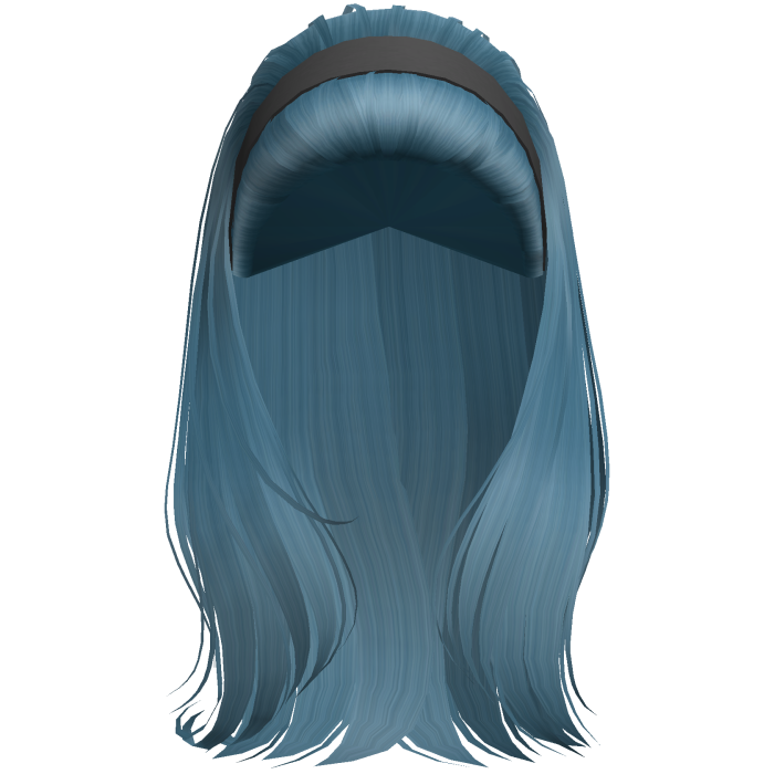 1995 bouffant preppy headband hair (teal)
