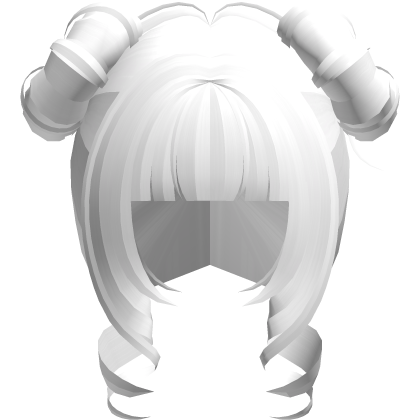 curly cutecore moe princess buns white