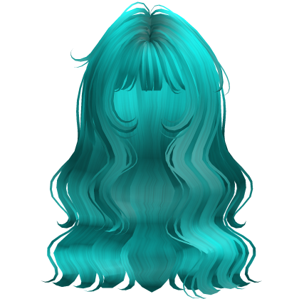 Teal Kawaii Hime Wavy Hair