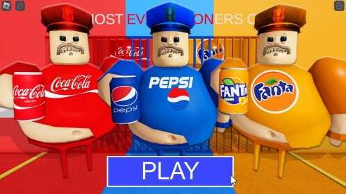 COLA VS PEPSI VS FANTA BARRY'S PRISON RUN! (OBBY)