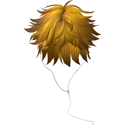 Y2K emo boy with headphones, yellow hair