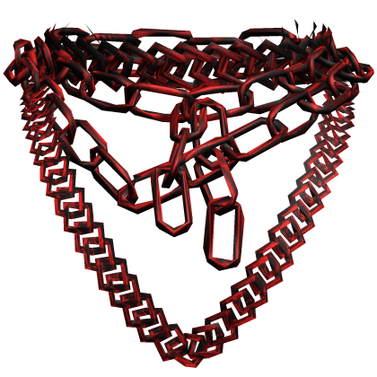 Red Triple Cuban Link Chain Necklace |Y2K Bling