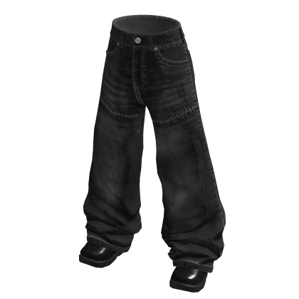 Distressed Baggy Jeans (Black)
